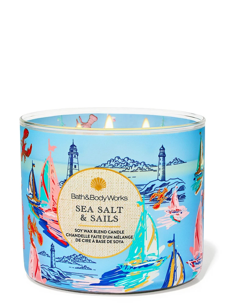 Sea Salt & Sails 3-Wick Candle
