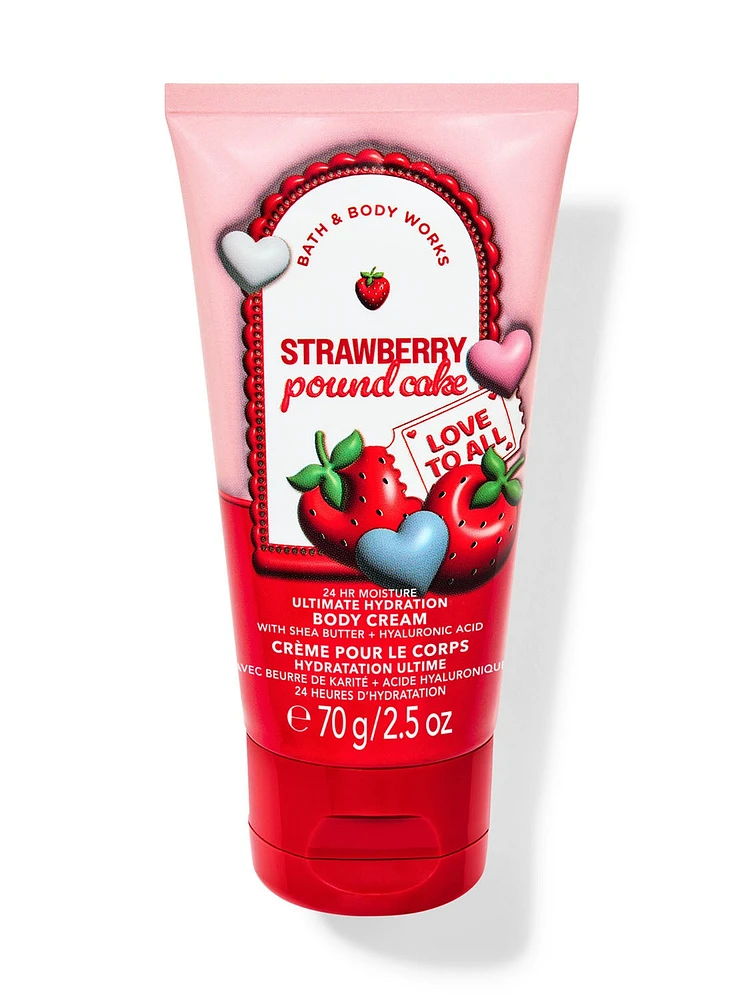 Strawberry Pound Cake Travel Size Ultimate Hydration Body Cream