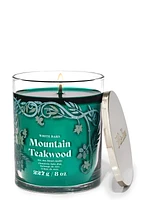 Mountain Teakwood Signature Single Wick Candle