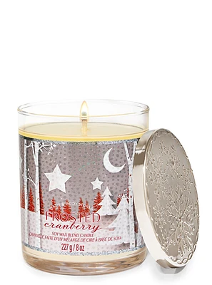 Frosted Cranberry Single Wick Candle