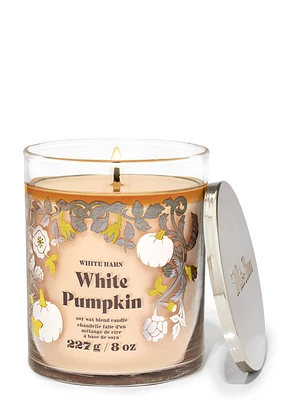 White Pumpkin Signature Single Wick Candle