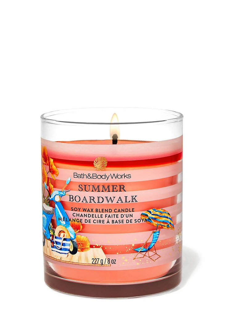 Summer Boardwalk Single Wick Candle