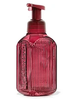 Maroon Vertical Lines Gentle & Clean Foaming Hand Soap Dispenser