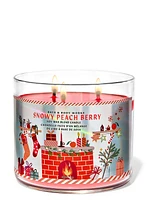 Snowy Peach Berry 3-Wick Candle