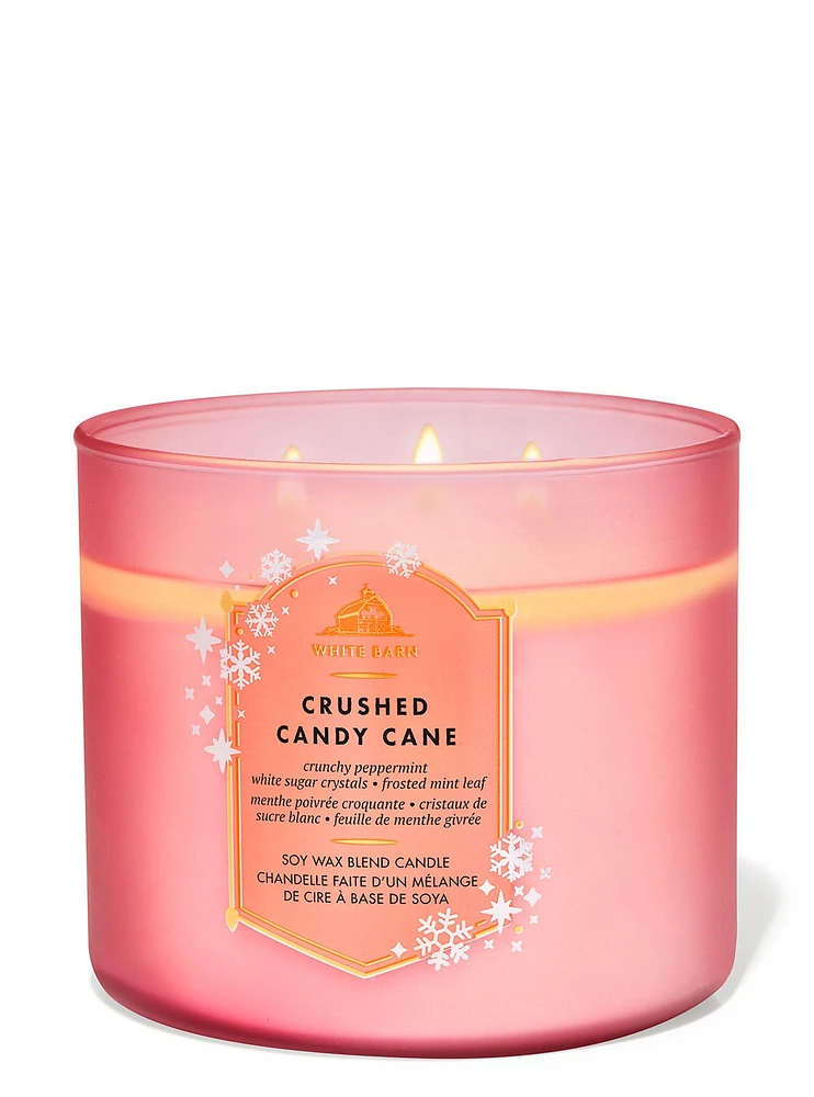 Crushed Candy Cane 3-Wick Candle