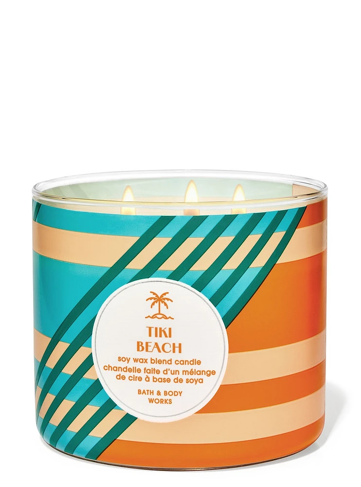 Tiki Beach 3-Wick Candle