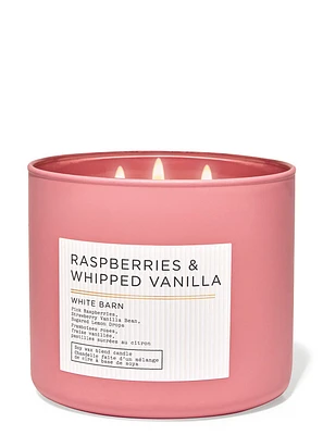 Raspberries & Whipped Vanilla 3-Wick Candle