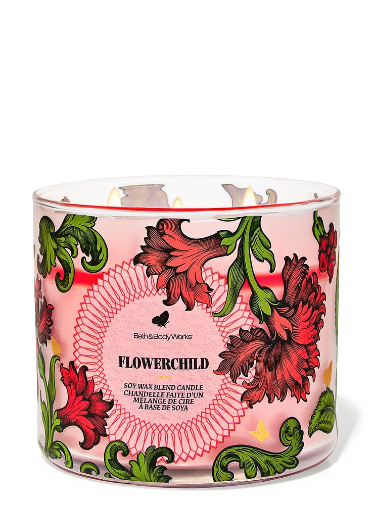 Flowerchild 3-Wick Candle