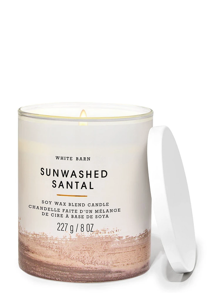 Sun-Washed Santal Single Wick Candle