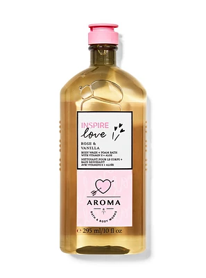 Nettoyant pour le corps et bain moussant Rose Vanilla