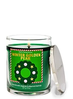 Winter Golden Pear Single Wick Candle