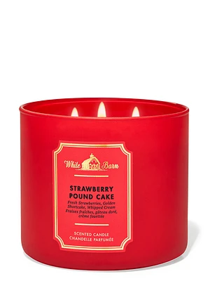 Strawberry Pound Cake 3-Wick Candle