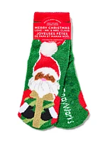 Santa and Mrs Claus Shea-Infused Lounge Socks