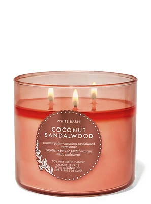 Chandelle à 3 mèches Coconut Sandalwood