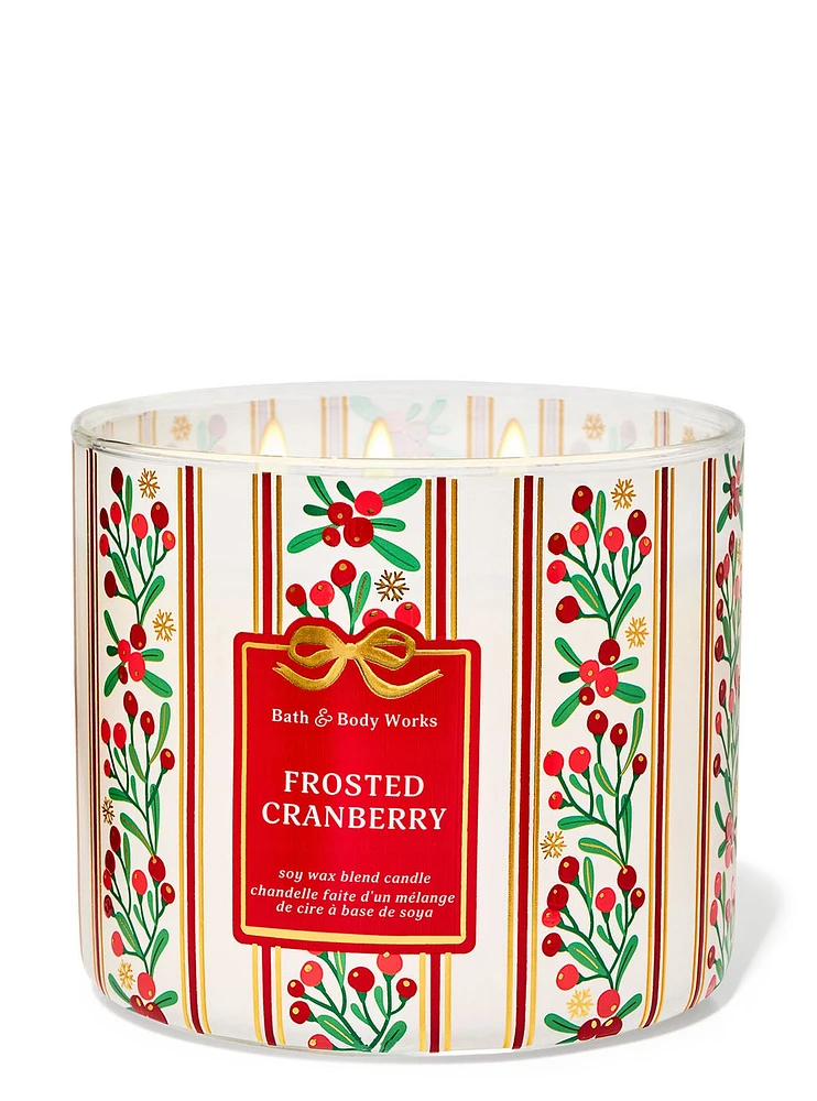 Frosted Cranberry 3-Wick Candle