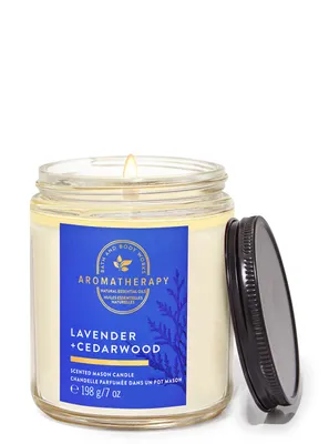 Lavender & Cedarwood Mason Single Wick Candle