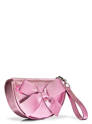 Metallic Bow Wristlet