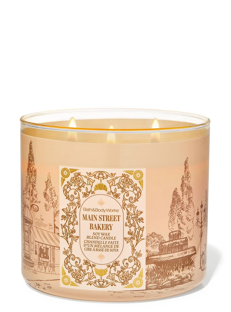 Main Street Bakery 3-Wick Candle