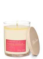 Raspberries & Whipped Vanilla Single Wick Candle