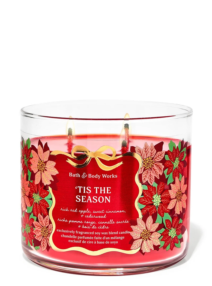 Tis The Season 3-Wick Candle