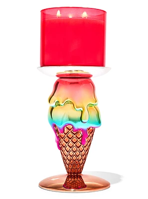 Double Scoop Cone 3-Wick Candle Holder