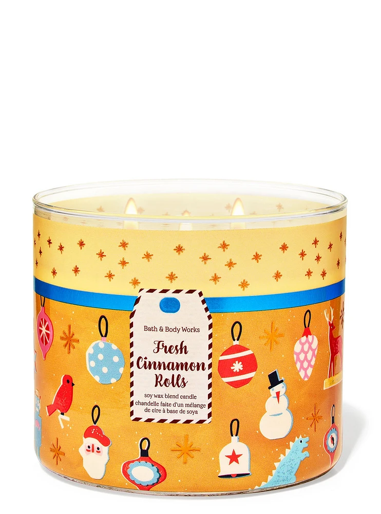 Fresh Cinnamon Rolls 3-Wick Candle