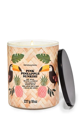 Chandelle à une mèche Pink Pineapple Sunrise