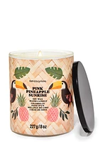 Chandelle à une mèche Pink Pineapple Sunrise