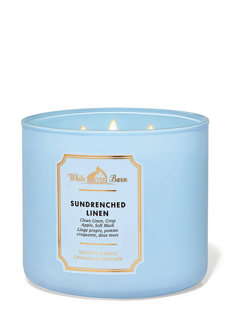 Sun-Drenched Linen 3-Wick Candle