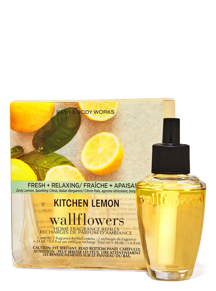 Kitchen Lemon Wallflowers Fragrance Refills, 2-Pack