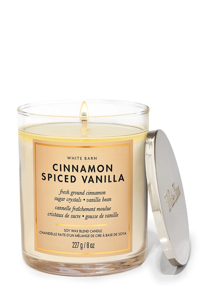 Cinnamon Spiced Vanilla Single Wick Candle