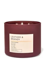 Leather & Brandy 3-Wick Candle