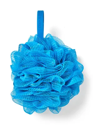 Dusty Blue Loofah Bath Sponge