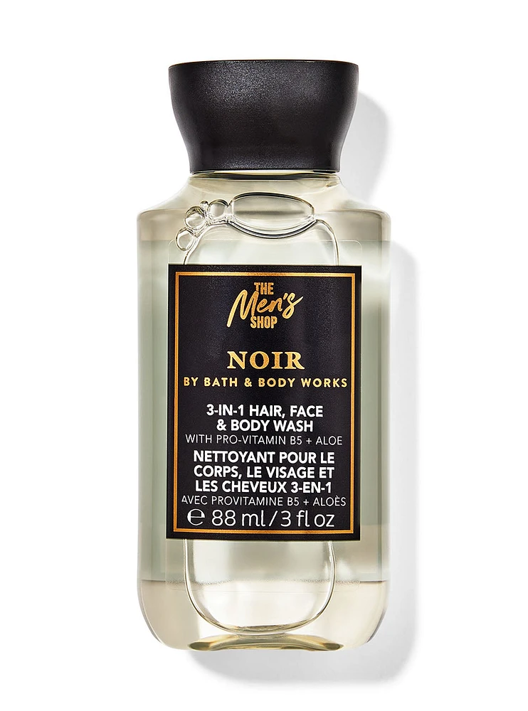 Noir Nettoyant pour le corps format mini