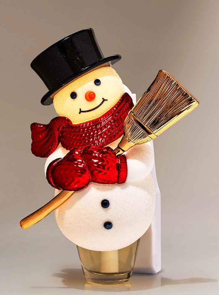 Snowman With Broom Wallflowers Scent Control™ Nightlight Fragrance Plug