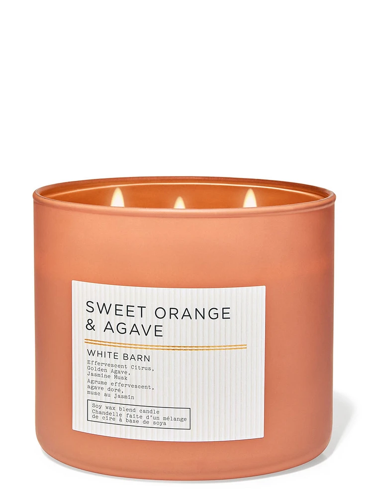 Sweet Orange & Agave 3-Wick Candle