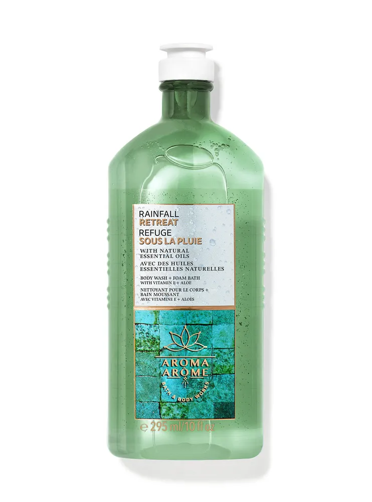 Rainfall Retreat: Cucumber Cedarwood Body Wash and Foam Bath