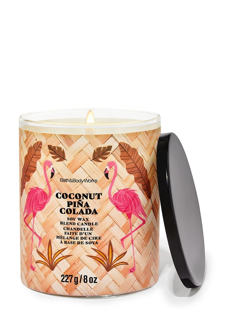 Coconut Pina Colada Single Wick Candle