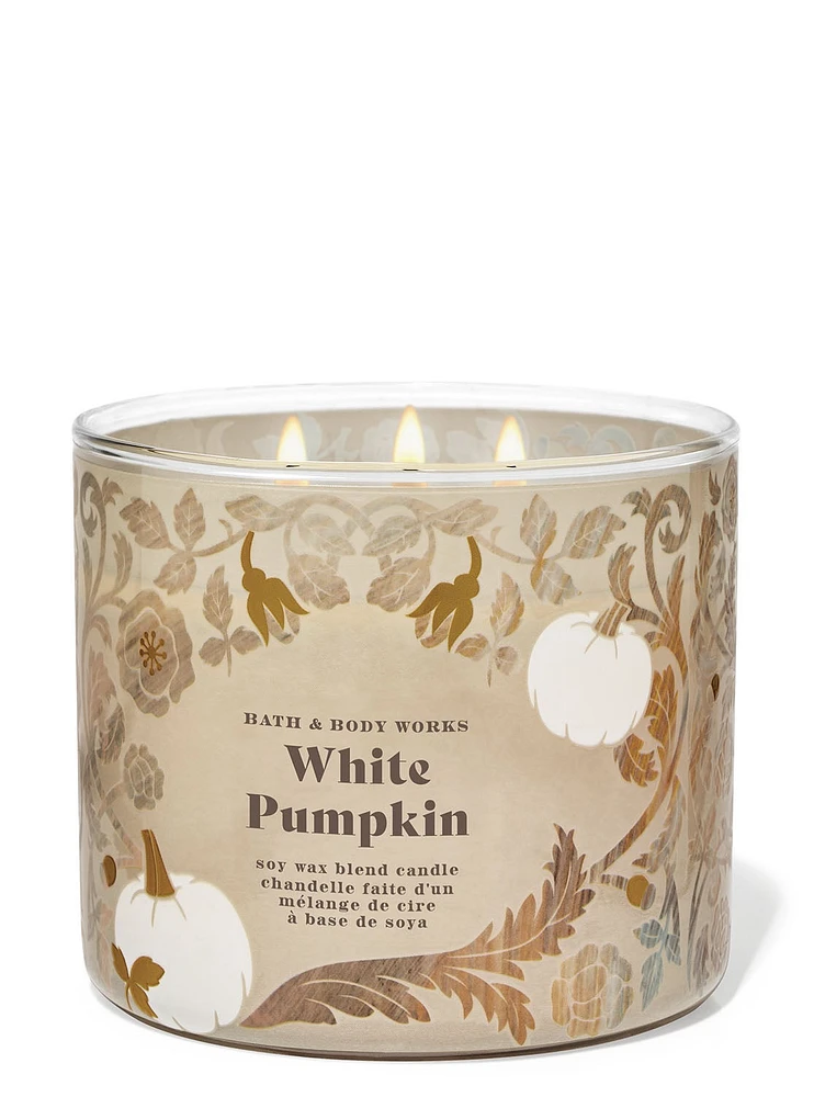 White Pumpkin 3-Wick Candle