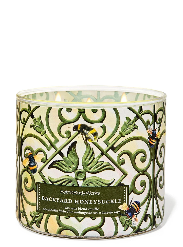 Backyard Honeysuckle 3-Wick Candle