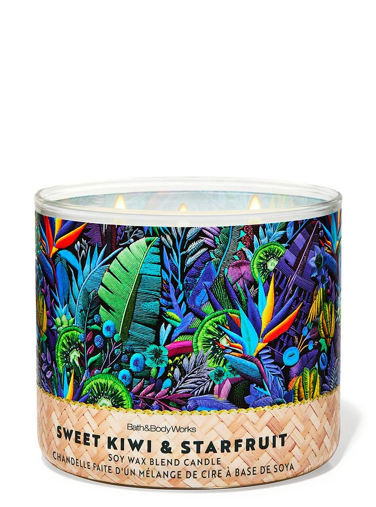 Sweet Kiwi & Starfruit 3-Wick Candle