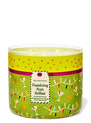 Cranberry Pear Bellini 3-Wick Candle