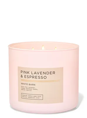 Pink Lavender & Espresso 3-Wick Candle