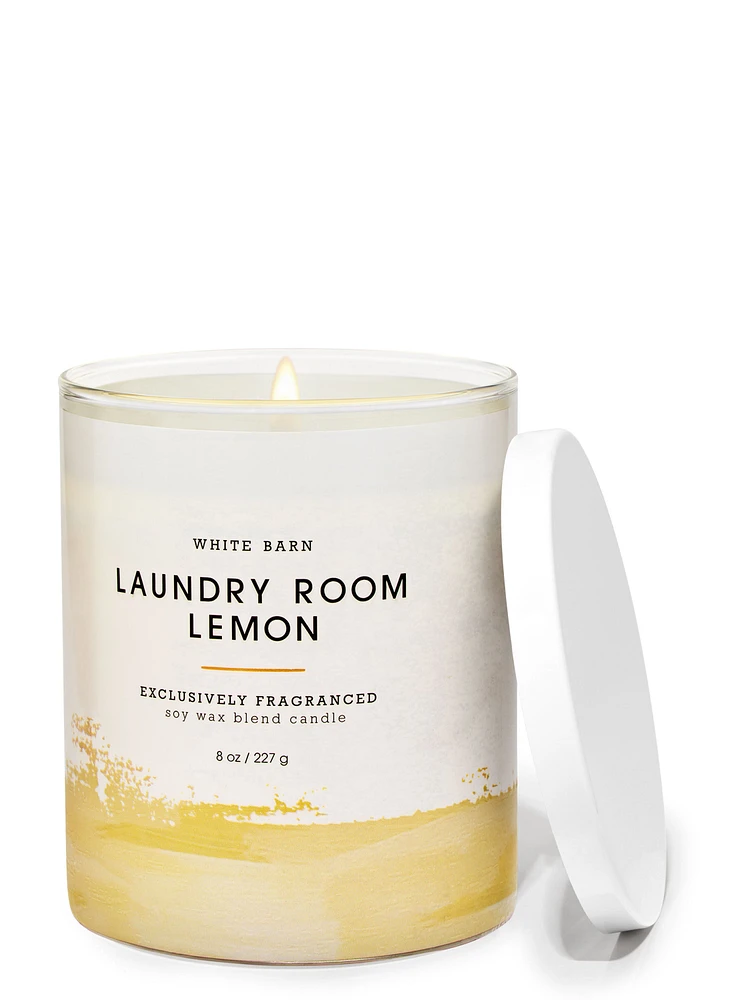 Laundry Room Lemon Single Wick Candle