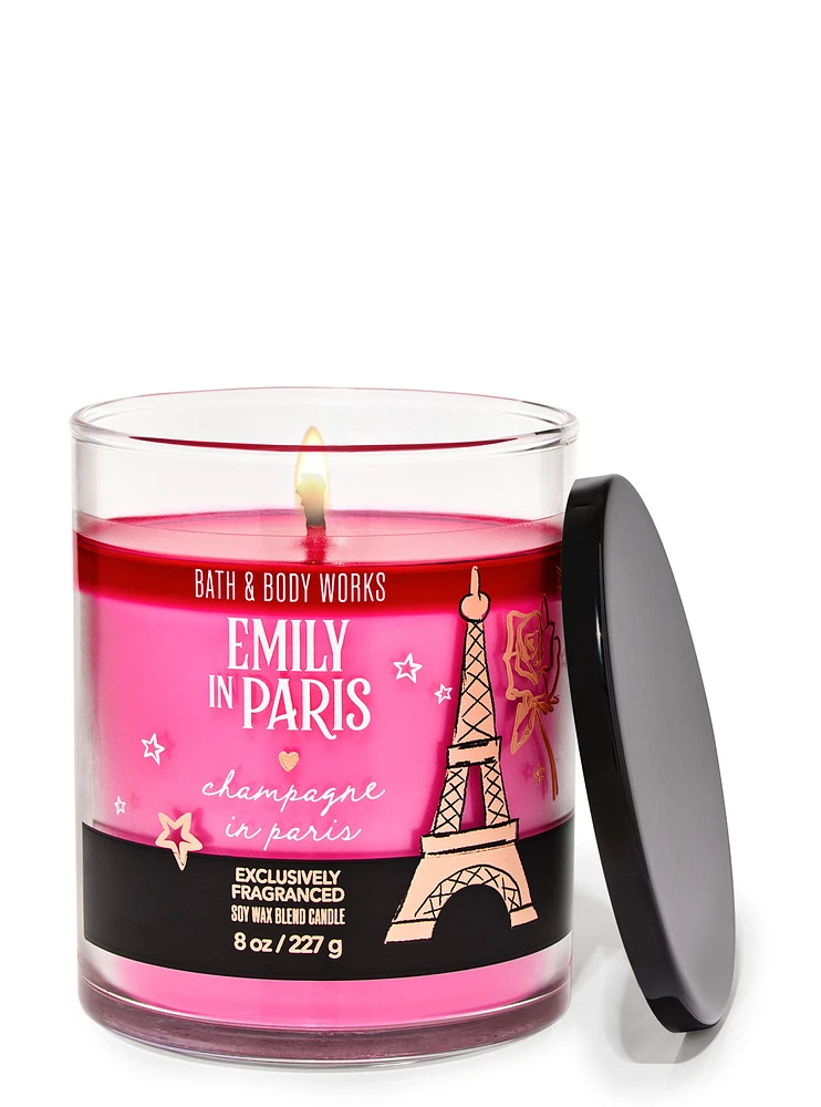 Champagne In Paris Single Wick Candle