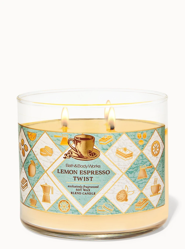 Lemon Espresso Twist 3-Wick Candle