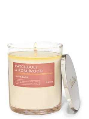 Patchouli & Rosewood Signature Single Wick Candle