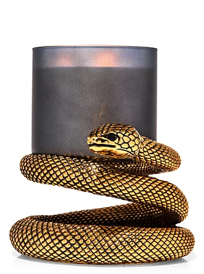 Coiled Snake 3-Wick Candle Holder