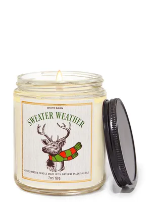 Sweater Weather Mason Single Wick Candle