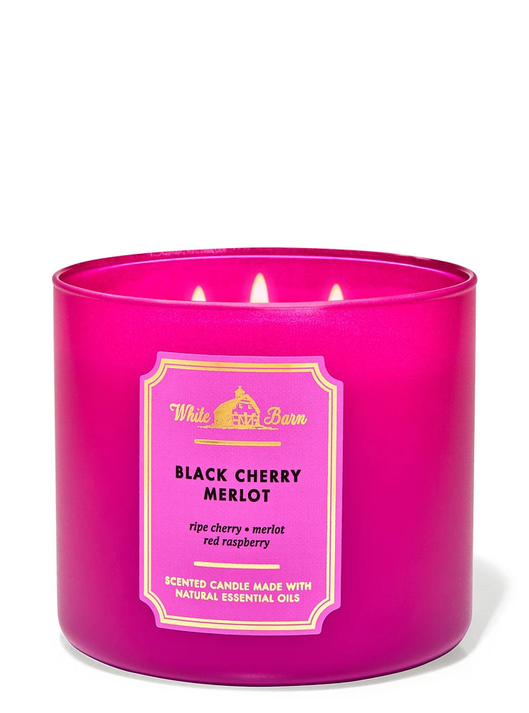 Black Cherry Merlot 3-Wick Candle